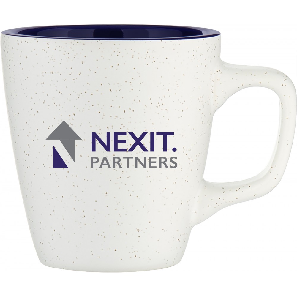 12oz Luca Mug (Matte White & Glossy Cobalt Blue) Custom Printed 12oz Luca Mug (Matte White & Glossy Cobalt Blue) Custom Printed