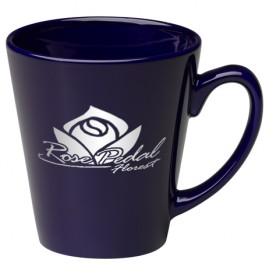 Customized 12 oz. Cobalt Cafe Latte Mug