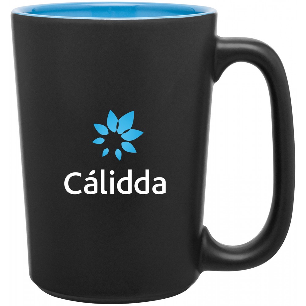12 oz Rocca (Matte Black/Glossy Sky Blue) with Logo 12 oz Rocca (Matte Black/Glossy Sky Blue) with Logo