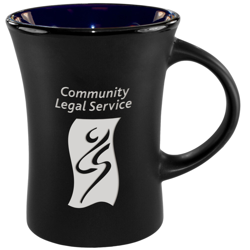 Logo Printed Slim Mug Two-Tone Matte - Cobalt Logo Printed Slim Mug Two-Tone Matte - Cobalt