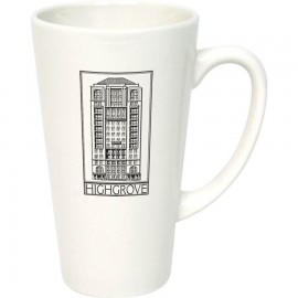 Promotional 16 Oz. White Ceramic Caf Mug