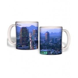 Customized White Mug (15 Oz., Phoenix Skyline Mug Sublimated)