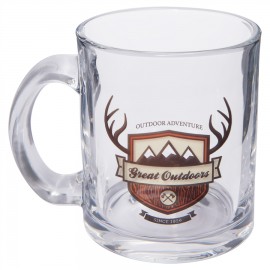 Personalized 10 oz. Clear Glass Mug with Handle  Personalized 10 oz. Clear Glass Mug with Handle