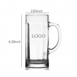 Customized 405ML Beer Mugs Custom Glass Cups