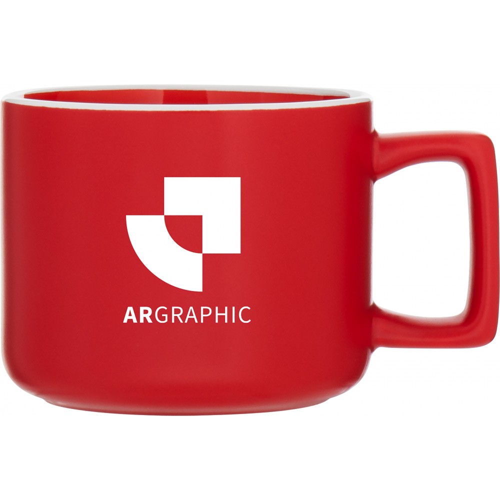 Logo Branded 12 oz Helio (Matte Red)
