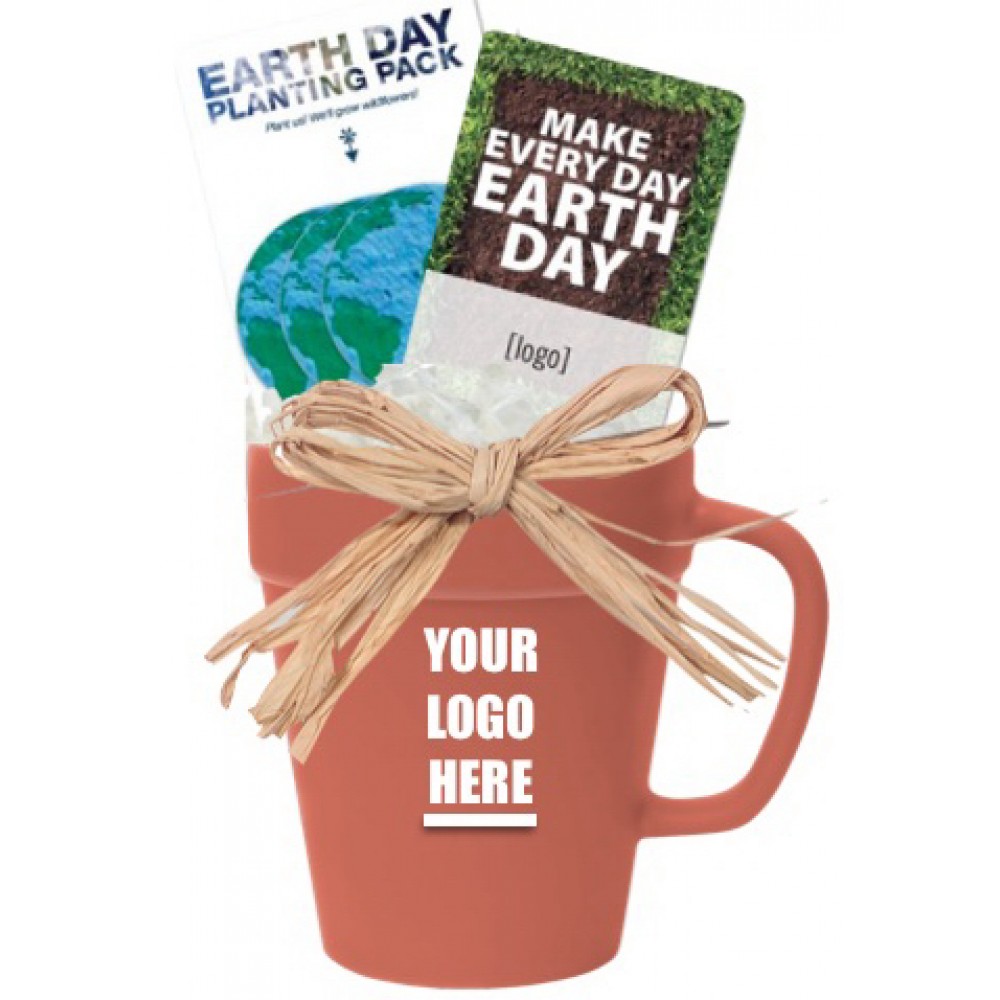 Logo Printed 14 oz. Earth Day Gift Mug Logo Printed 14 oz. Earth Day Gift Mug