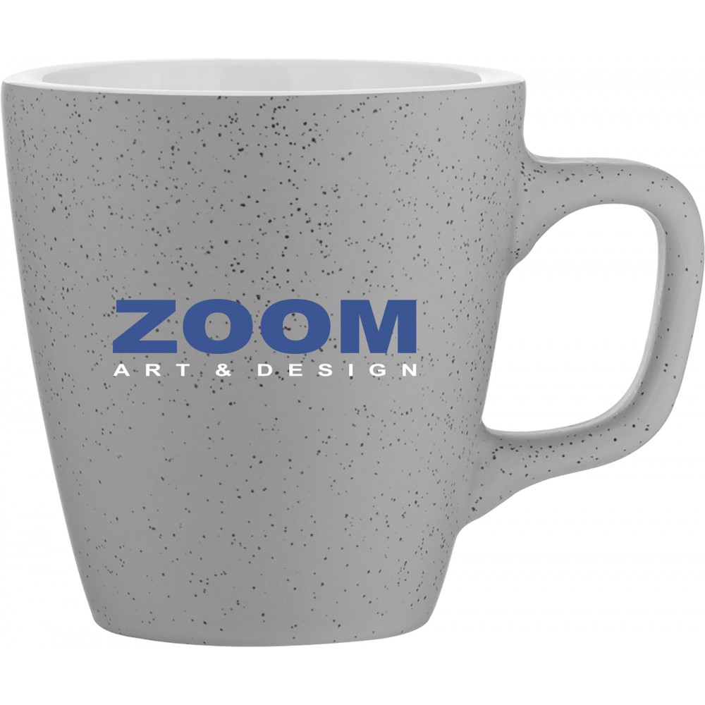 12oz Luca Mug (Matte Gray & Glossy White) Custom Printed 12oz Luca Mug (Matte Gray & Glossy White) Custom Printed