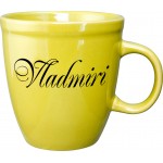 17 oz. Yellow Mocha Mug with Logo
