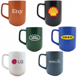 Sweethome 18oz Ceramic Mug with Handle (Black) with Logo