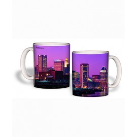 Promotional White Mug (15 Oz., Baltimore Skyline Mug Sublimated)  Promotional White Mug (15 Oz., Baltimore Skyline Mug Sublimated)
