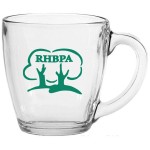 15.5 Oz. Glass Bistro Mug with Logo