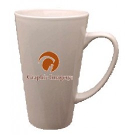 Promotional 15 Oz. Gloss Funnel Ceramic Mug