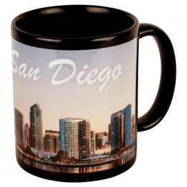 Customized 11 oz Black Ceramic Mug