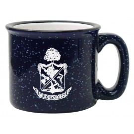 15 oz. Cobalt Blue Out White In Campfire Mug with Logo  15 oz. Cobalt Blue Out White In Campfire Mug with Logo