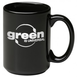 15 oz. Black Jumbo Mug with Logo
