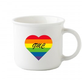 Custom 12 Oz Rainbow Ceramic Mug