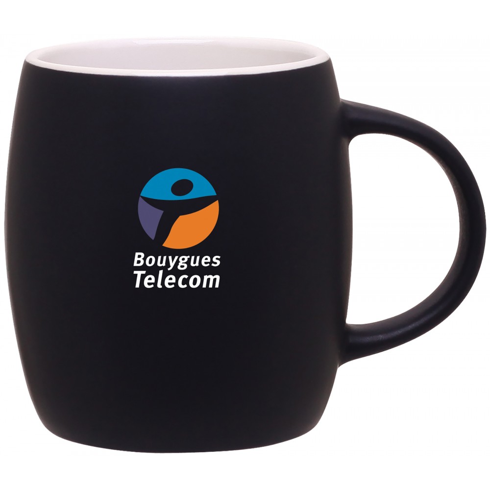 14oz Joe Mug (Matte Black & White) Logo Printed 14oz Joe Mug (Matte Black & White) Logo Printed