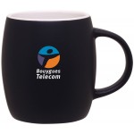 14oz Joe Mug (Matte Black & White) Logo Printed