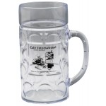 Logo Branded 32 oz. Plastic Dimpled German Beer Stein