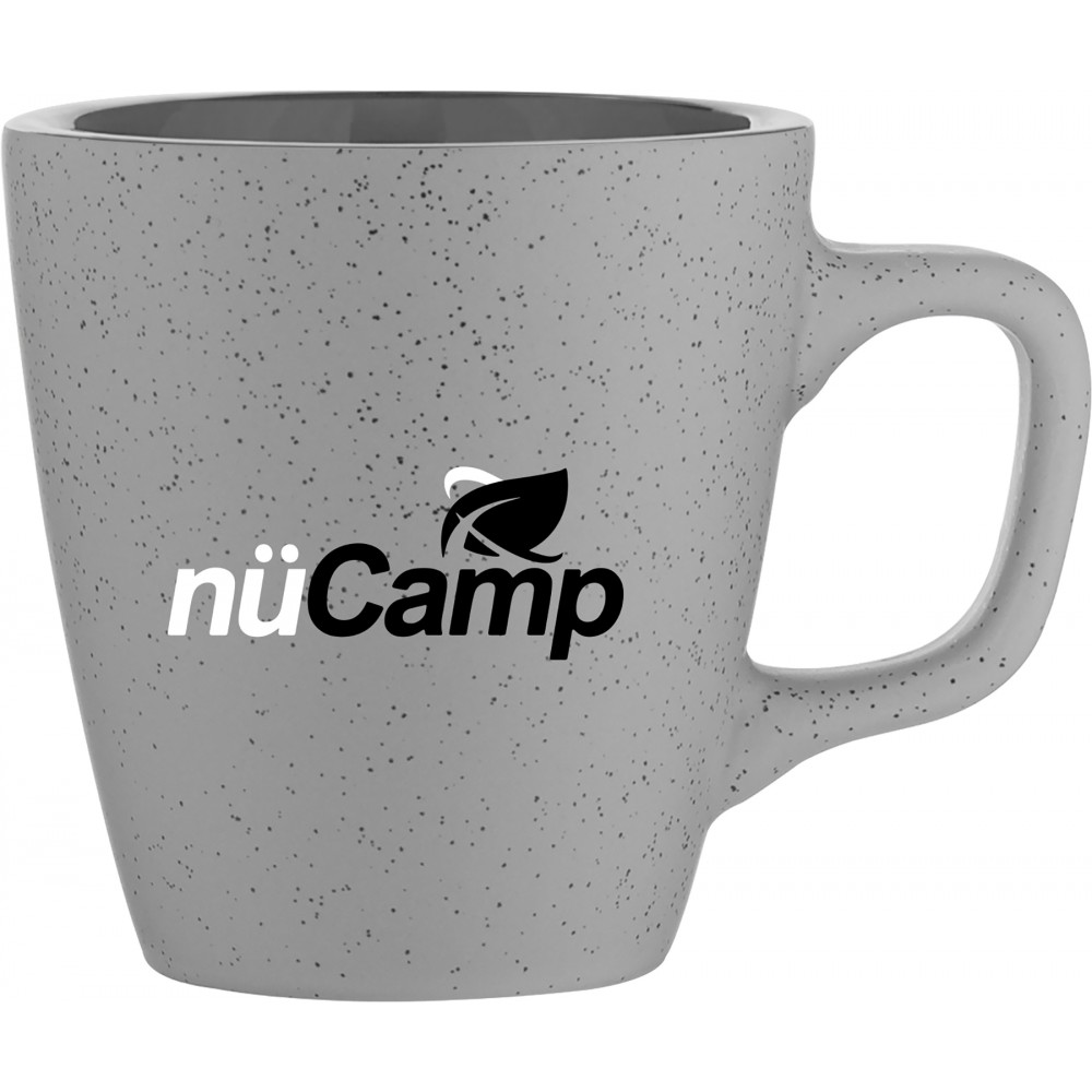 12oz Luca Mug (Matte Gray & Glossy Storm Gray) Logo Printed