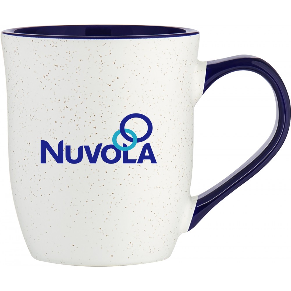 Custom Branded 15oz Delmar Mug (Matte White & Glossy Cobalt Blue) Custom Branded 15oz Delmar Mug (Matte White & Glossy Cobalt Blue)