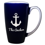 Custom Branded Blue Funnel Mug (17 1/2 Oz.)
