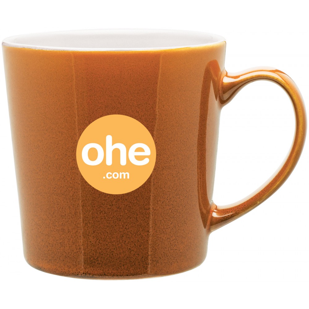 16oz Mona Mug (Burnt Orange) Logo Printed 16oz Mona Mug (Burnt Orange) Logo Printed