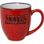 Logo Branded 16 Oz. Sante Fe Red Bistro Mug