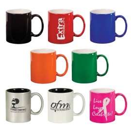 11 oz. Ceramic Mugs with Logo