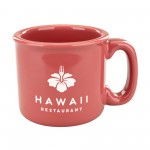 Promotional 15 oz. Solid Coral Campfire Mug