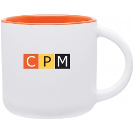 Custom 14 oz Minolo (Matte White/Orange)