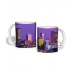Customized White Mug (15 Oz., Atlanta Skyline Mug Sublimated)
