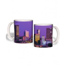 Customized White Mug (15 Oz., Atlanta Skyline Mug Sublimated)