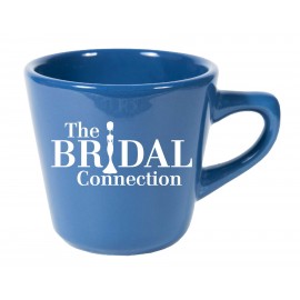 7 Ounce Mini Funnel Light Blue Mug with Logo