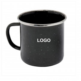 Retro Speckled Promotional Campfire Mug with Logo