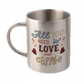 Logo Branded 15 oz Stainless Steel Mug