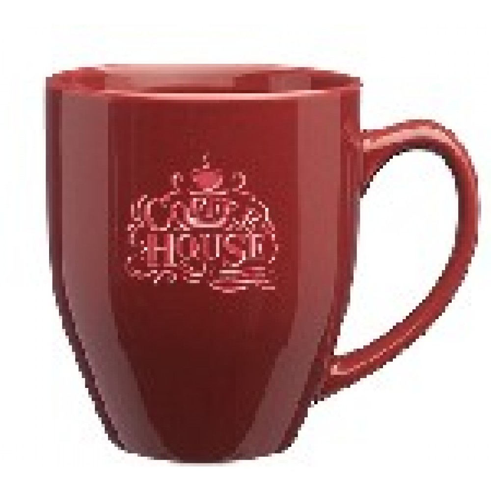 Bistro Glossy Personalized Coffee Mugs with Logo