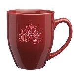 Bistro Glossy Personalized Coffee Mugs with Logo
