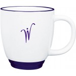 14 Oz. Heartland Bistro White Ceramic Mug with Logo