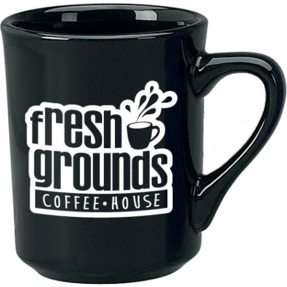 8.5 oz. Black Toledo Mug with Logo 8.5 oz. Black Toledo Mug with Logo