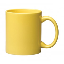11 oz. Yellow C Handle Mug with Logo