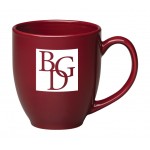 Logo Branded 16 oz. Burgundy Bistro Mug
