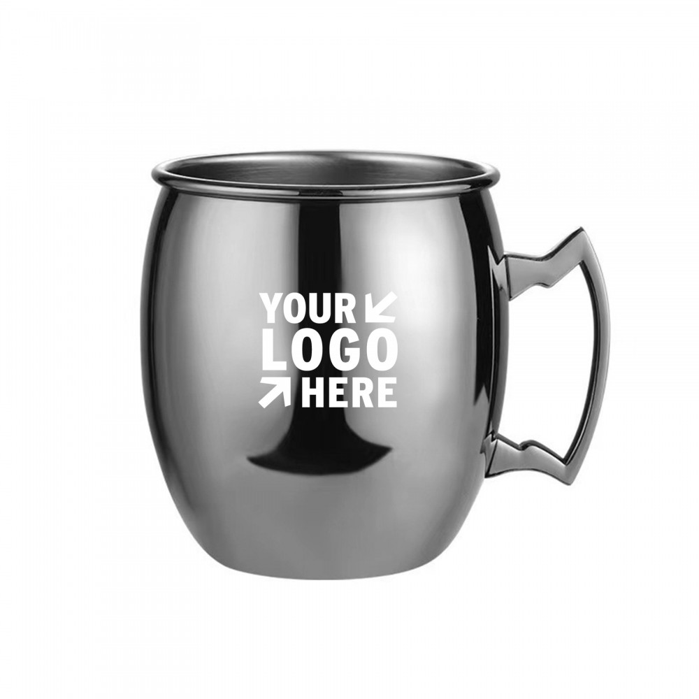 Personalized 18.6 oz Handled Stainless Steel Mug