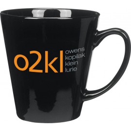 12 Oz. Ceramic Caf Mug with Logo
