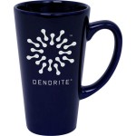 16 Oz. Tapered Ceramic Caf Mug with Logo