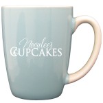 Logo Branded 12.5 oz. White In, Lip, and Handle / Powder Blue Out Canaveral Mug