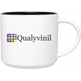 Logo Branded 16 oz Monaco (Matte White/Black)