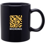 20oz C-Handle Mug (Black) Custom Imprinted