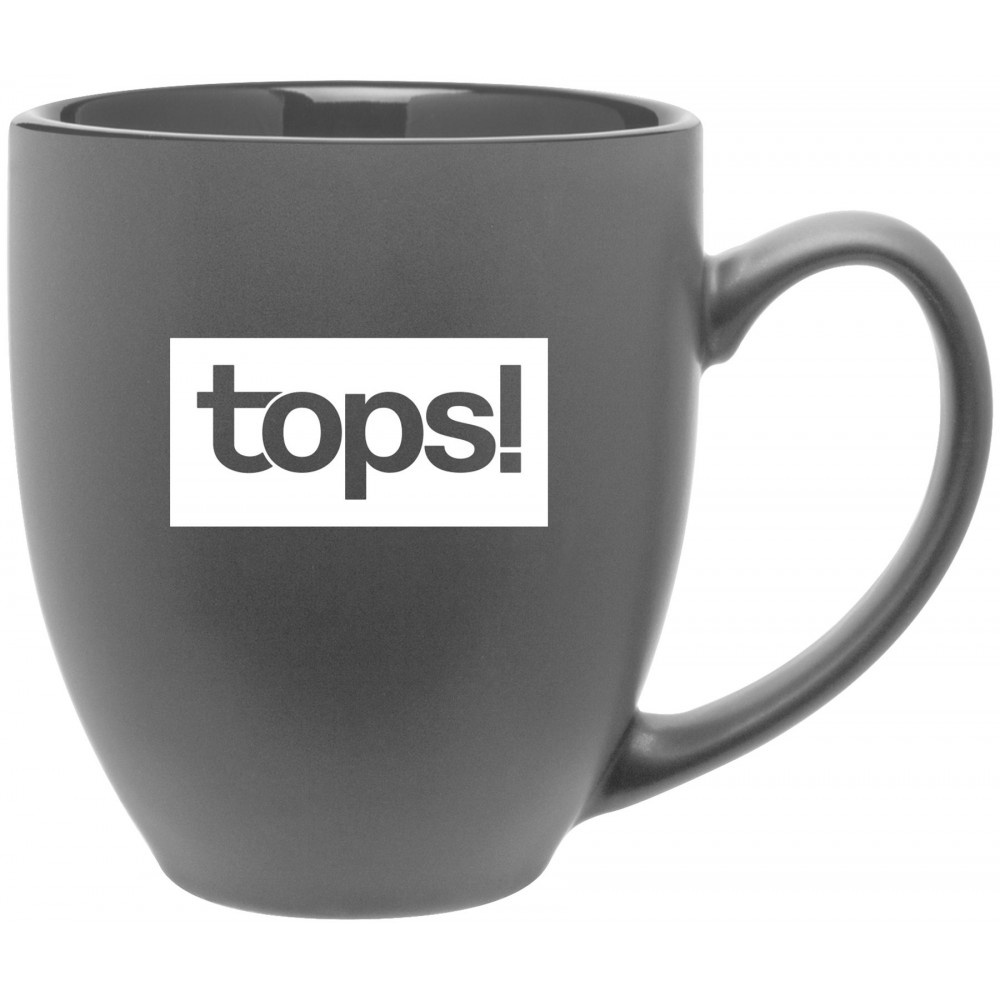 15oz Bistro Mug (Matte Gray & Glossy Storm Gray) Custom Printed 15oz Bistro Mug (Matte Gray & Glossy Storm Gray) Custom Printed