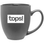 15oz Bistro Mug (Matte Gray & Glossy Storm Gray) Custom Printed